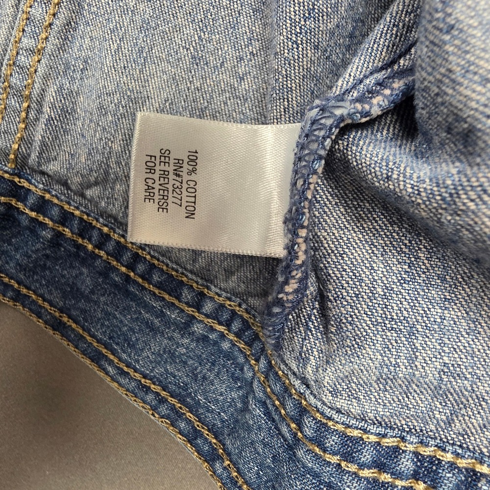 Mudd Denim Jacket Kids Classic Trucker Style Blue M 10-12 - Picture 5 of 7
